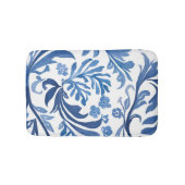 Blauw & Witte Bloemendesign | Chinoiserie Patroon Badmat (Voorkant)