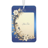 Blauw Witte Bloemengeurverfrisser Luchtverfrisser (Achterkant)