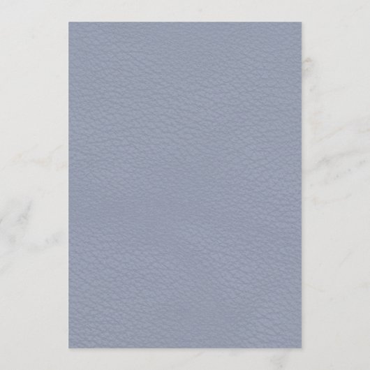 Blauw Witte Bloemige In Lieve Herinnering Service  Programmakaart (Achterkant)