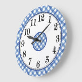 Blauw-witte boerderij grote klok (Hoek)