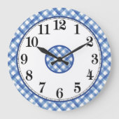 Blauw-witte boerderij grote klok (Voorkant)