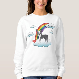 Blauw-Witte Boston Terrier Regenboog Herdenking Trui