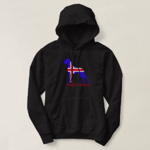 Blauw-witte bruin hoodie