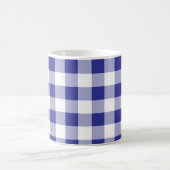 Blauw-witte Buffalo Plaid Patroon Trendy Koffiemok (Center)
