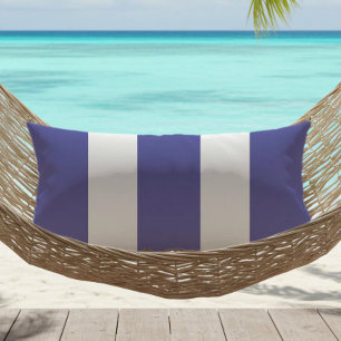 Blauw Witte Cabana Strepen Buiten Buitenkussen
