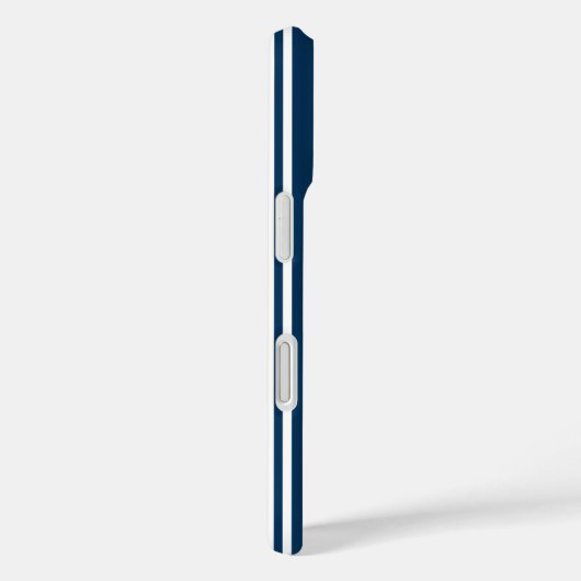Blauw-witte candy strepen Case-Mate iPhone case (Achterkant / Rechts)