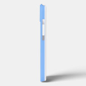 Blauw-witte candy strepen Case-Mate iPhone hoesje (Achterkant / Links)