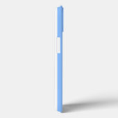 Blauw-witte candy strepen Case-Mate iPhone hoesje (Achterkant / Rechts)