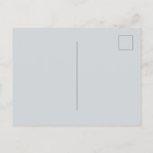 Blauw Witte Chic Herten Briefkaart (Achterkant)