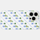 blauw-witte Chinoiserie Bows Topiary Case-Mate iPhone Case (Achterkant (horizontaal))