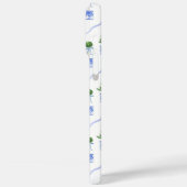 blauw-witte Chinoiserie Bows Topiary Case-Mate iPhone Case (Achterkant / Links)