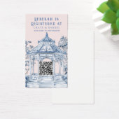 Blauw-witte Chinoiserie Gazebo | Cadeauregister Visitekaartje (Bureau)