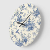 Blauw-witte Chinoiserie Pagode Wandklok (Hoek)