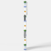 blauw-witte Chinoiserie Topiary Bow Case-Mate iPhone Case (Achterkant / Rechts)