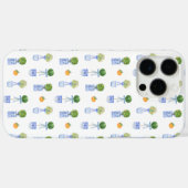 blauw-witte Chinoiserie Topiary Bow Case-Mate iPhone Case (Achterkant (horizontaal))