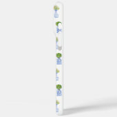 blauw-witte Chinoiserie Topiary Bow Case-Mate iPhone Case (Achterkant / Links)