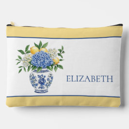 Blauw-witte Chinoiserie vaas met hortensia's Etui