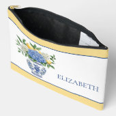 Blauw-witte Chinoiserie vaas met hortensia's Etui (Open)