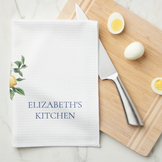 Blauw-witte Chinoiserie vaas met hortensia's Theedoek (Quarter Fold)