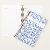 Blauw-witte Chinoiserie Wildflower Planner (Display)