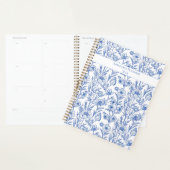 Blauw-witte Chinoiserie Wildflower Planner (Display)