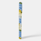 Blauw Witte Citroen Tegel Mediterraan Patroon Case-Mate iPhone Case (Achterkant / Rechts)