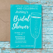 Blauw-witte cogstaarglazen bolvormig Vrijgezellenf Kaart