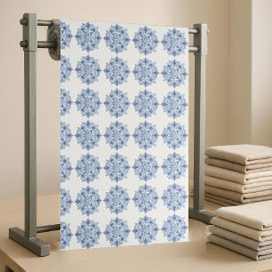 Blauw Witte Cottagecore Franse Landelijke Bloemend Stof
