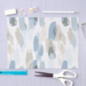 Blauw Witte Crème Abstracte Trouw Tissuepapier (Craft)