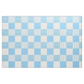 Blauw-witte daisy quilt vierkanten stof (Yard (91,4 cm))