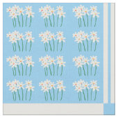 Blauw-witte daisy quilt vierkanten stof (Close Up)
