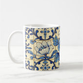Blauw-witte decoratieve Tegel Koffiemok (Links)