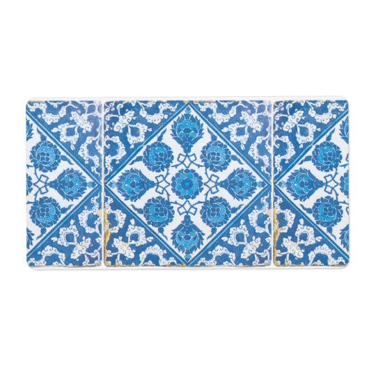 Blauw Witte Delft Korenbloem Labels (Voorkant)