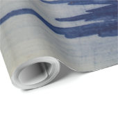 Blauw Witte Delfts Oude Molen Cadeaupapier (Rol Hoek)