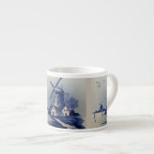 Blauw Witte Delfts Oude Molen Espresso Kop (Voorkant rechts)