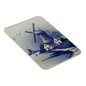 Blauw Witte Delfts Oude Molen Magneet (Rechterzijde)