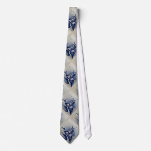 Blauw Witte Delfts Oude Molen Stropdas