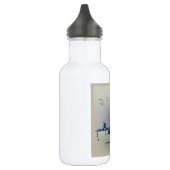 Blauw Witte Delfts Oude Molen Waterfles (Links)