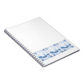 Blauw Witte Delfts Zeilboot Notitieboek (Rechterzijde)