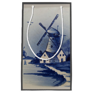 Blauw Witte Delftsblauw Windmolen Klein Cadeauzakje