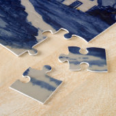 Blauw-Witte Delftsblauw Windmolen Legpuzzel (Zijkant)