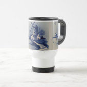 Blauw Witte Delftsblauw Windmolen Reisbeker (Voorkant rechts)