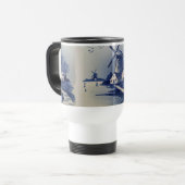 Blauw Witte Delftsblauw Windmolen Reisbeker (Voorkant links)