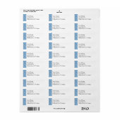 Blauw Witte Delftsblauwe Korenbloem Aangepaste Adr Etiket (Full Sheet)