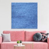 Blauw Witte Denim Textuur Uiterlijk Afbeelding Canvas Afdruk (Insitu (Woonkamer))