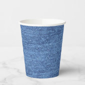 Blauw Witte Denim Textuur Uiterlijk Afbeelding Papieren Bekers (Links)