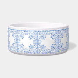  blauw-witte dierenbak voerbakje