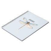 Blauw Witte Droom Libel Notitieboek (Linkerzijde)