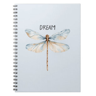 Blauw Witte Droom Libel Notitieboek