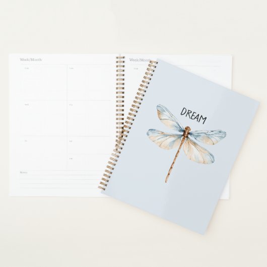 Blauw Witte Droom Libel Planner (Display)